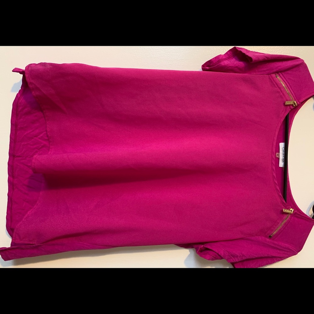 Pink Calvin Klein shirt